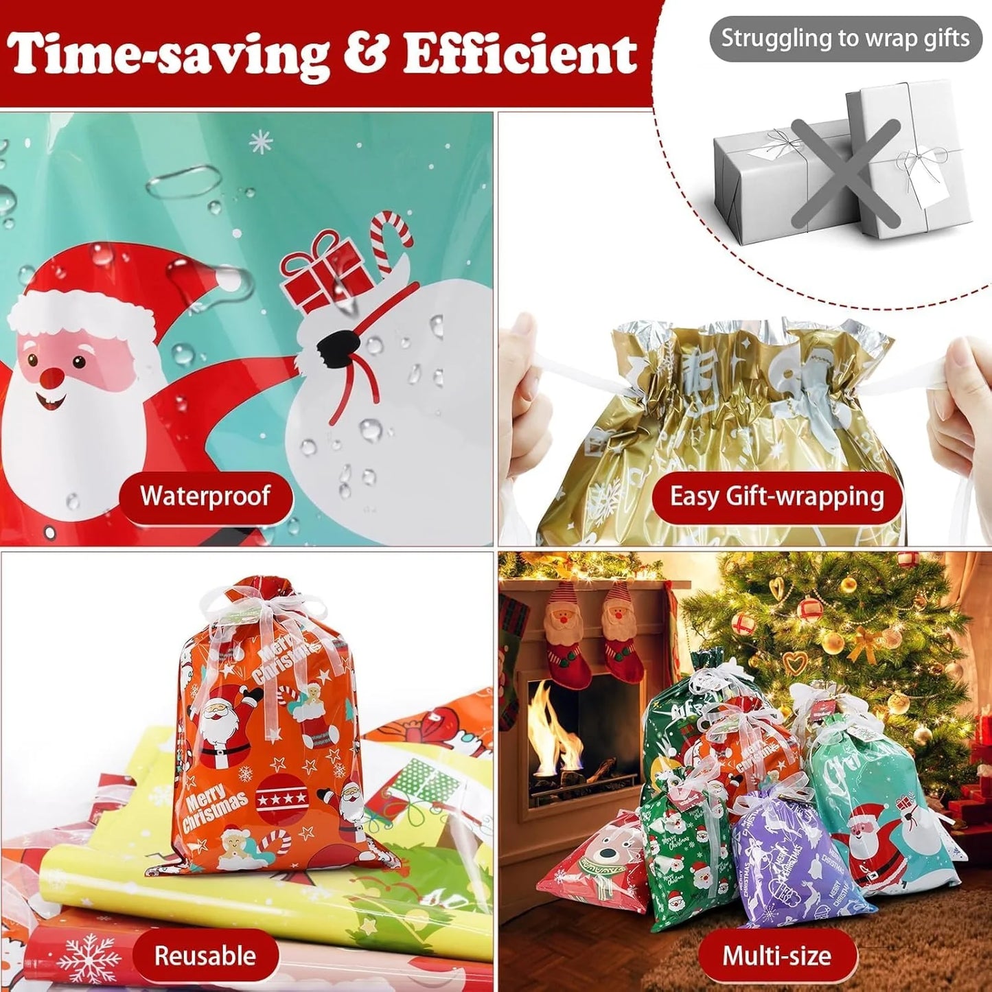 Christmas Gift Bags & Tags Set